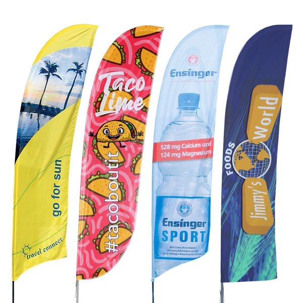 Offering Highly Effective Flags Banners Custom Advertising Beach Feather Flags Displays