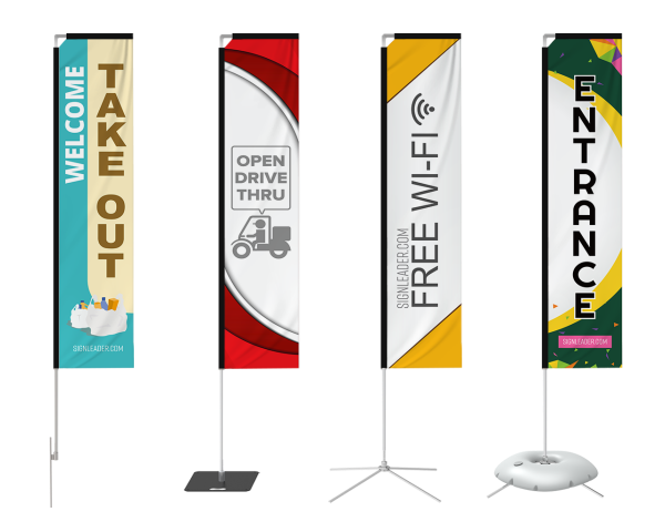 Hot Sale Advertising Flags Banner Outdoor Stand Teardrop Flag