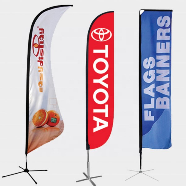Custom LOGO Design Digital Printing Cheap 100% Polyester Decorative Outdoor Flying Full 10ft Feather Banner